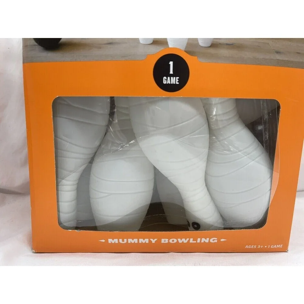 Halloween Mummy Bowling Game Hyde And Eek Party Theme Plastic Spooky Fun